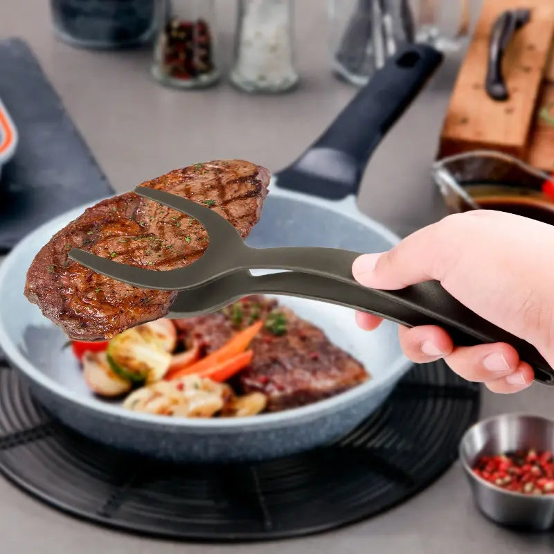 Nonstick 2 in 1 Nylon Grip Flip Spatula